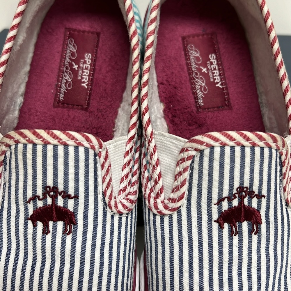 ✨SPERRY x BROOKS BROTHERS ✨ "Seersucker" Slip On - Picture 11 of 15